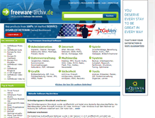 Tablet Screenshot of freeware-archiv.de